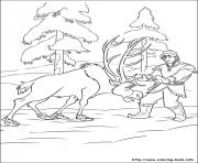 Printable sven reindeer is tired coloring pages