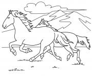 Printable running white horse s0e59 coloring pages