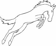 Printable mustang horse saca7 coloring pages