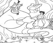Printable genie aladdin s cartoon picsfbea coloring pages
