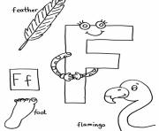 Printable words of f free alphabet s7848 coloring pages