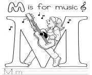 Printable music free alphabet s9145 coloring pages