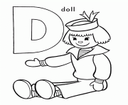 Printable free printable alphabet s d for doll4db3 coloring pages