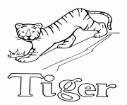 Printable alphabet  tiger2b79 coloring pages