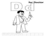 Printable printable alphabet s d for doctor739a coloring pages