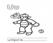 Printable umpire alphabet s free8dbc coloring pages