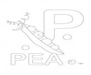 Printable pea free alphabet s8ee4 coloring pages