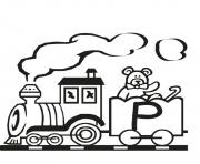Printable train p free alphabet s28ef coloring pages