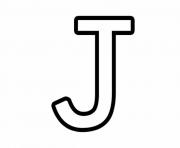 Printable letter j free alphabet 651a coloring pages