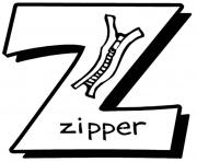 Printable alphabet s zipper4ca1 coloring pages