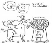 Printable gumballs and goat s alphabet g08e4 coloring pages