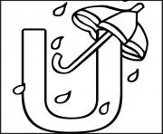 Printable alphabet s free umbrella9bee coloring pages