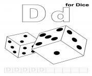 Printable d for dice printable alphabet s10cab coloring pages