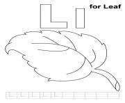 Printable l is for leaf alphabet s freeb1ac coloring pages