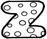 Printable dots z alphabet sf670 coloring pages