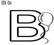 Printable alphabet s b for balloon1cf8 coloring pages