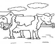 Printable cow s animal farm0660 coloring pages
