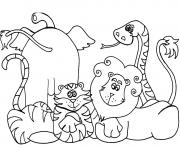 Printable african animal s8031 coloring pages