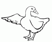 Printable free goose printable animal sc452 coloring pages