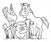 Printable preschool s farm animalsdc3a coloring pages