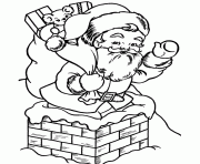 Printable santa into a pit in christmas s printable4021 coloring pages
