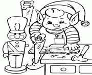Printable craft christmas elf sc98a coloring pages