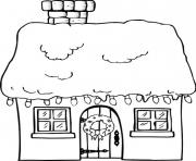 Printable house christmas winter 39ba coloring pages