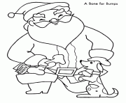 Printable santa gives a bone for bumps christmas s printable6a69 coloring pages