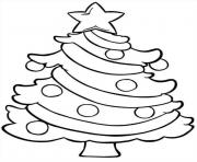 Printable coloring pages christmas tree easy e1449689938358f6df coloring pages