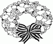 Printable wreath free s for christmas holiday97cb coloring pages