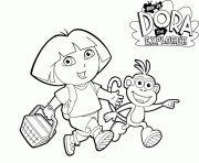 boots and dora printable s7a45 coloring pages