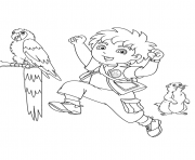 Printable go diego s for kids627f coloring pages