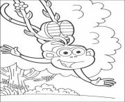 Printable happy swinging boots of dora s to printf877 coloring pages