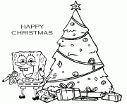 Printable spongebob in christmas coloring page371c coloring pages