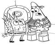 Printable punk spongebob coloring page free7bb5 coloring pages