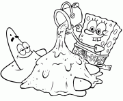 Printable spongebob in a beach coloring page9c4a coloring pages