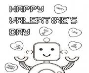 Printable robo valentines s7e83 coloring pages