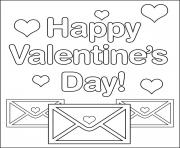 Printable letters for valentine sa4b2 coloring pages