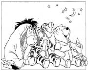 Printable winnie the pooh  with friends looking the stars15ac coloring pages