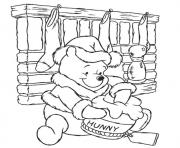 Printable pooh having honey page1e95 coloring pages