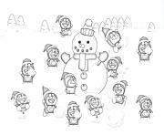 Printable doraemon and snowman s to print6fd3 coloring pages