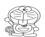 Printable big and litte doraemon cartoon s615a coloring pages