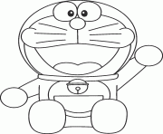 Printable smiling doraemon coloring pages freed44a coloring pages