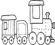 Printable Train Toy se01a coloring pages