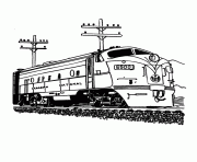 Printable Canadian National Train 4fed coloring pages