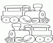 Printable Old School Train a04a coloring pages