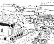 Printable easter full page thomas the train s046a coloring pages