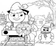 Printable thomas the train s christmas day15f5 coloring pages