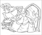Printable belle looking at the mirror disney princess 7a62 coloring pages