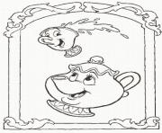 Printable mrs potts and chip disney princess 05d4 coloring pages